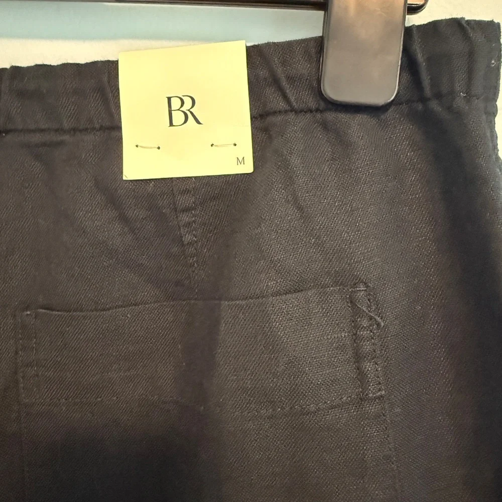 Banana Republic Women’s Linen/cotton Black Pants Size M‎